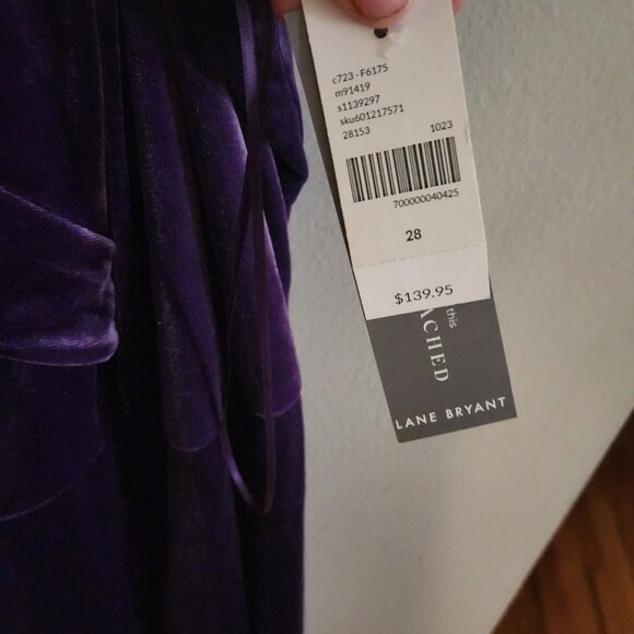 Purple Velvet Dress - Picture 3 of 6